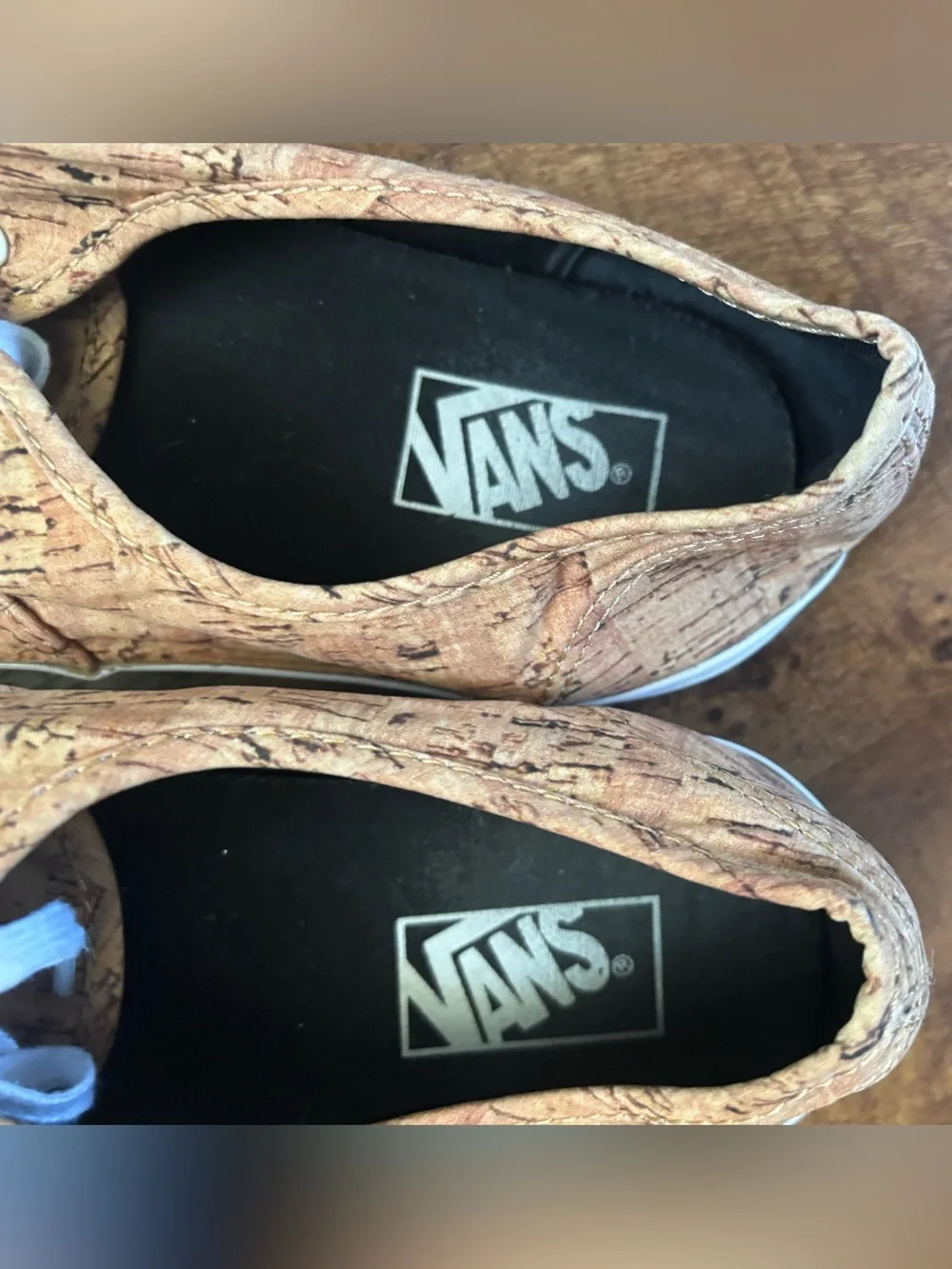 Vans off the wall men’s skateboarding shoes Sz 13 tan cork print
